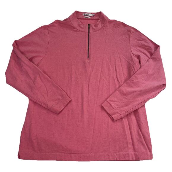 Peter Millar Mountainside Sweater Mens Size XXL Pink Pullover Pima Cotton Alpaca - Picture 1 of 13